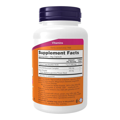 NOW C - 1000 (with Bioflavonoid & Rutin) 100 veg caps 733739006905 - The Supplement Warehouse Pte Ltd