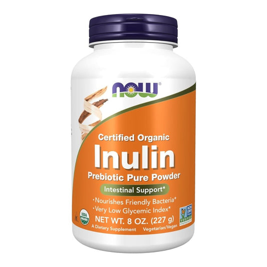 NOW Inulin Prebiotic Powder, Certified Organic 733739029447 - The Supplement Warehouse Pte Ltd