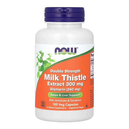 NOW Silymarin (240 mg) Milk Thistle Extract 300mg (Detox & LIver Support) 100 veg caps 733739047397 - The Supplement Warehouse Pte Ltd
