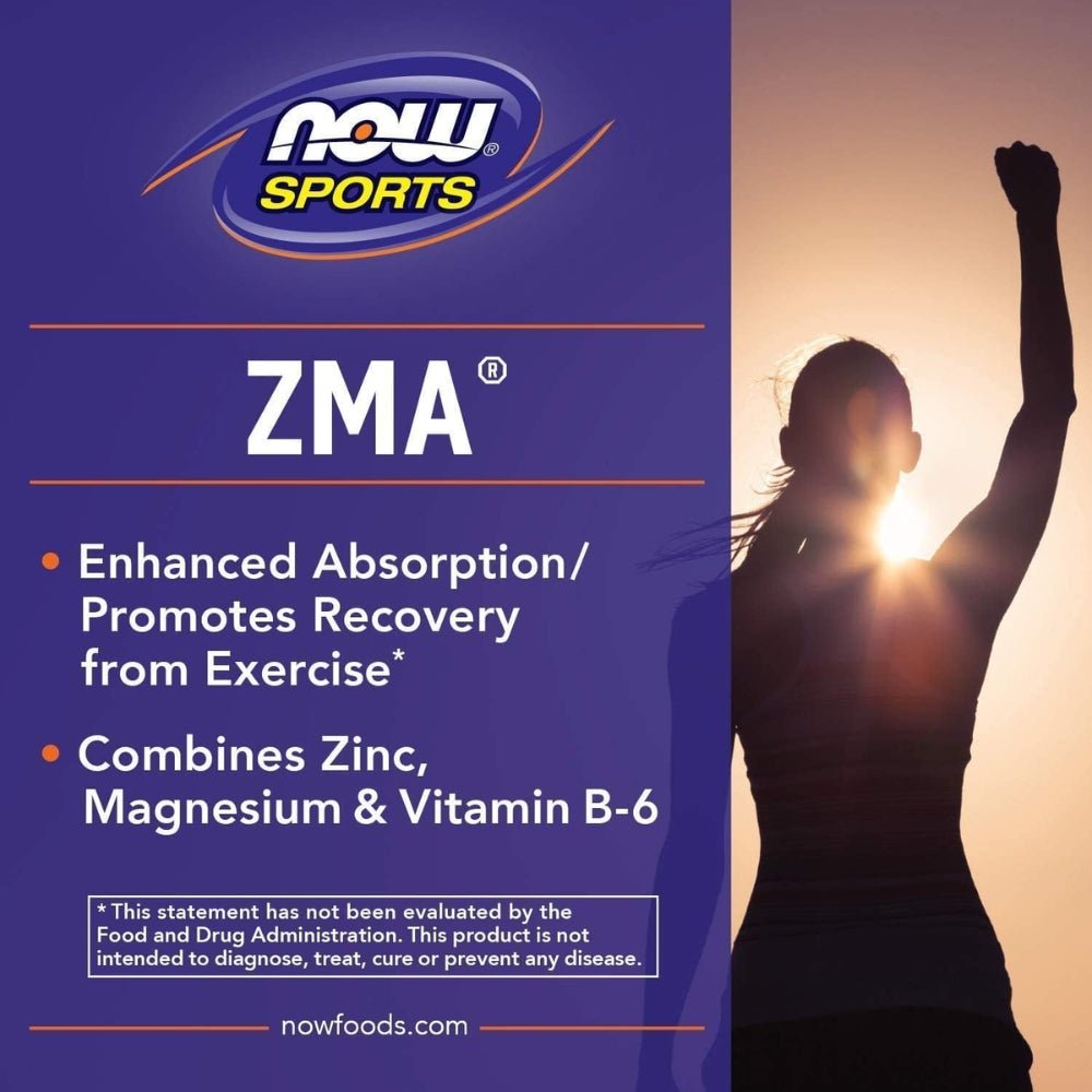 NOW ZMA 90 veg caps (immunity, recovery) 733739022004 - The Supplement Warehouse Pte Ltd