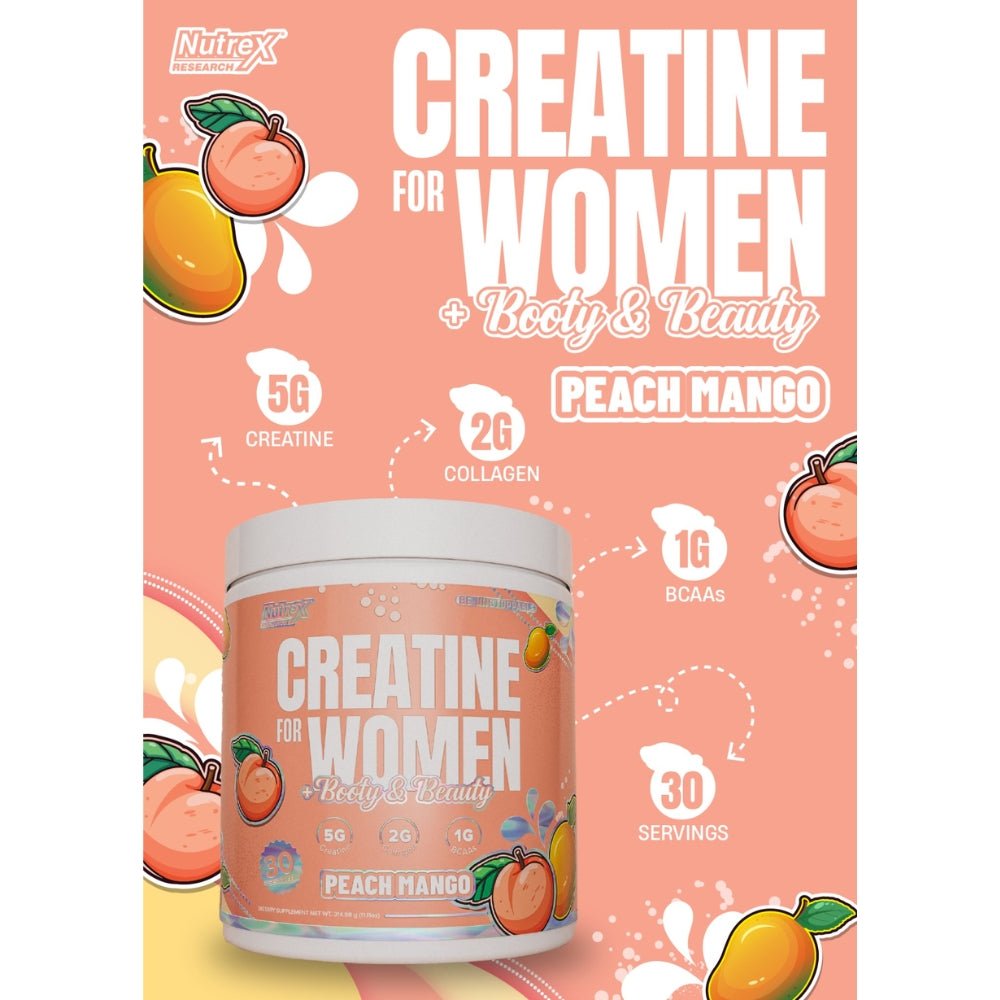 Nutrex Creatine for Women (Biotin, BCAA, Collagen, Hyaluronic Acid) 30 srv 850073732076 - The Supplement Warehouse Pte Ltd