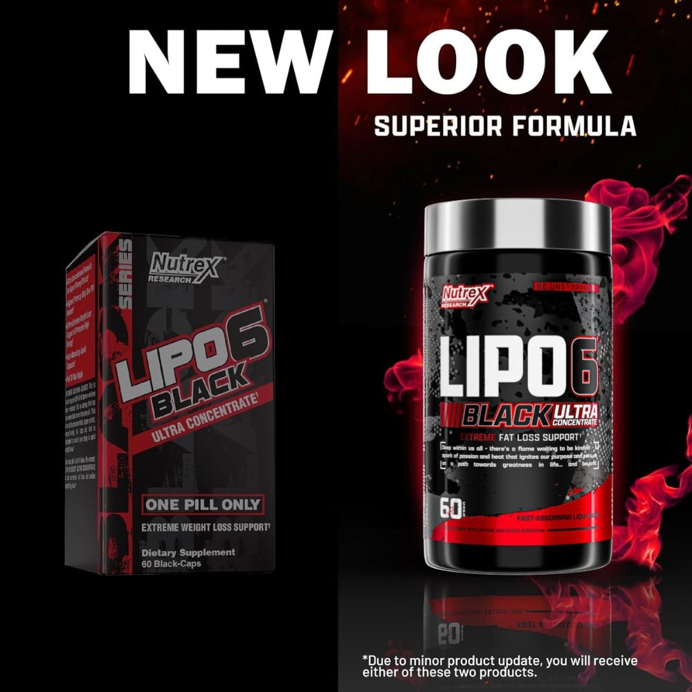 Nutrex Lipo6 Black Ultra Concentrate 60 veg caps x09/26 859400007382- The Supplement Warehouse Pte Ltd