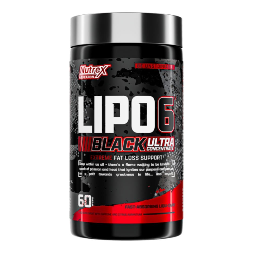 Nutrex Lipo6 Black Ultra Concentrate 60 veg caps x09/26 859400007382- The Supplement Warehouse Pte Ltd