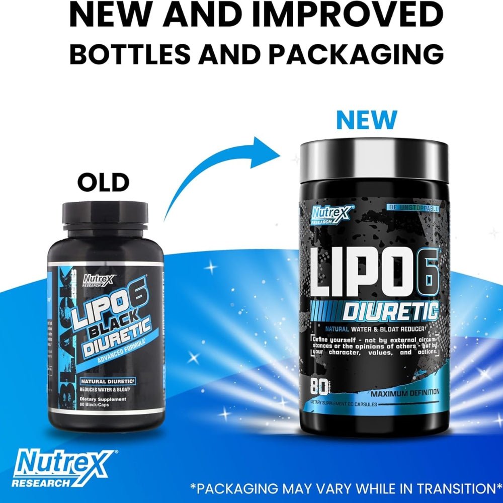 Nutrex Lipo6 Diuretic 80 veg cap (exp Dec 2026) 850046504778 - The Supplement Warehouse Pte Ltd