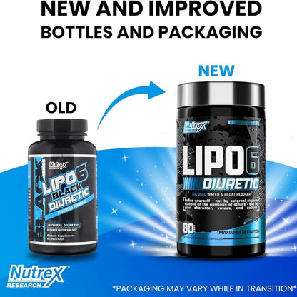 Nutrex Lipo6 Diuretic 80 veg cap (exp Dec 2026) 850046504778 - The Supplement Warehouse Pte Ltd