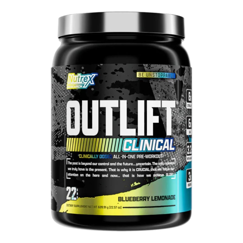 Nutrex Outlift Clinical All-In-One Pre-Workout 22srv 850046504938- The Supplement Warehouse Pte Ltd