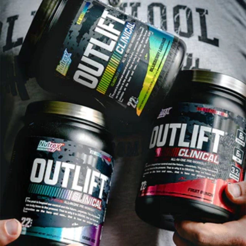 Nutrex Outlift Clinical All-In-One Pre-Workout 22srv 850046504945- The Supplement Warehouse Pte Ltd