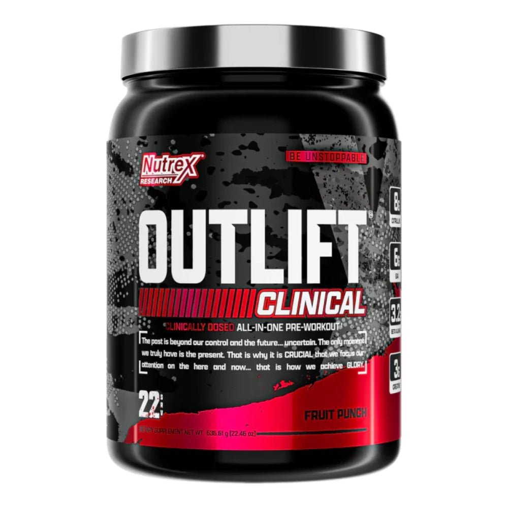 Nutrex Outlift Clinical All-In-One Pre-Workout 22srv 850046504945- The Supplement Warehouse Pte Ltd