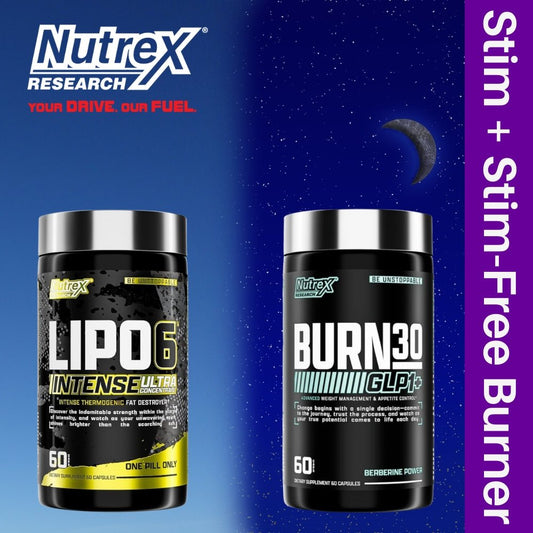Nutrex Stim and Non - Stim Fat Burning Bundle Advanced - The Supplement Warehouse Pte Ltd