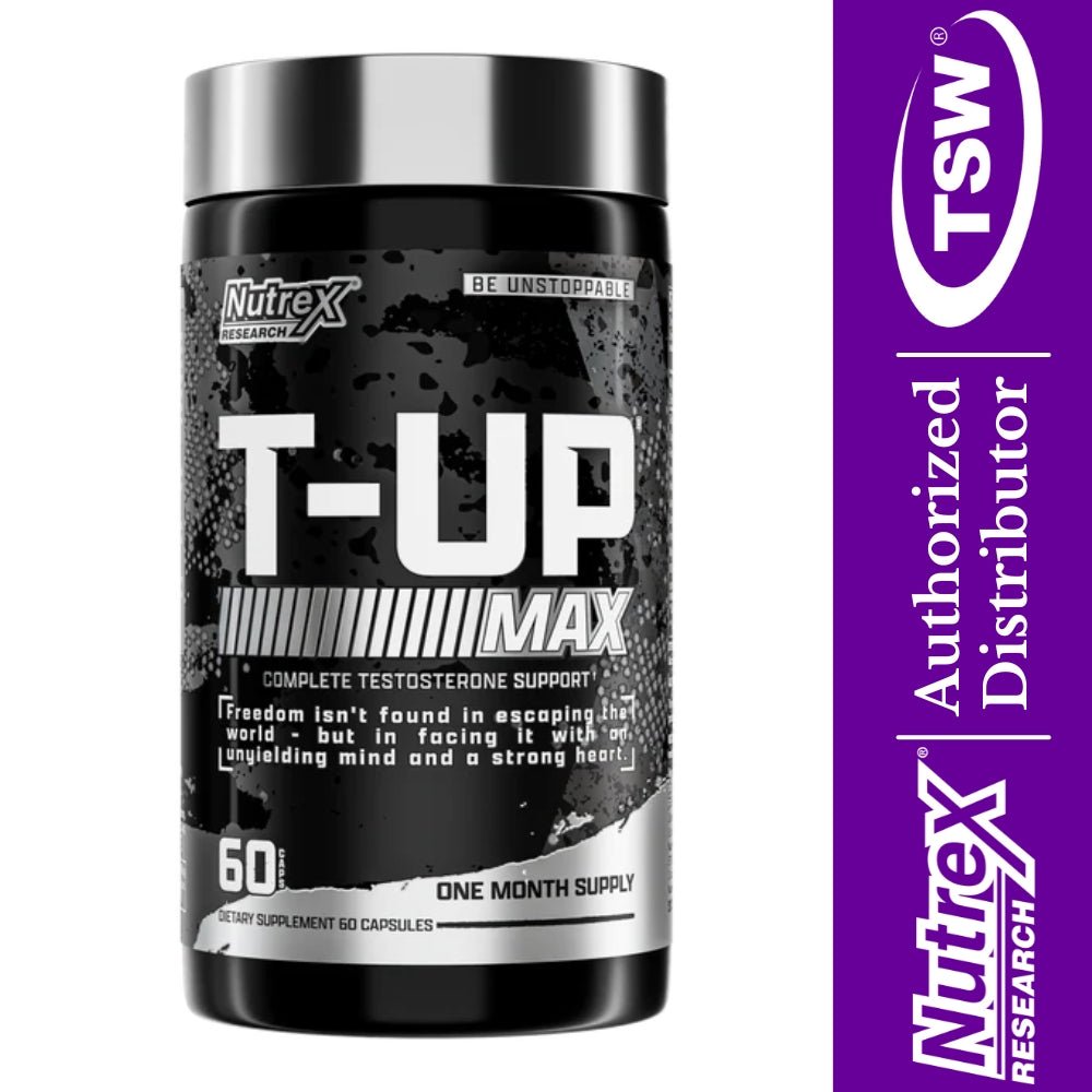 Nutrex T-UP Max 60 veg caps x02/27 850046504969- The Supplement Warehouse Pte Ltd