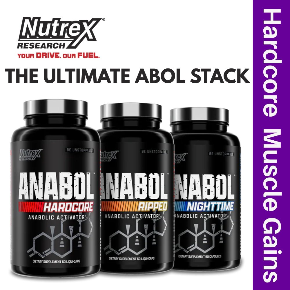 Nutrex Ultimate ABOL Stack (Complete Anabolic System for Muscle Growth & Fat Loss) Bundle - The Supplement Warehouse Pte Ltd
