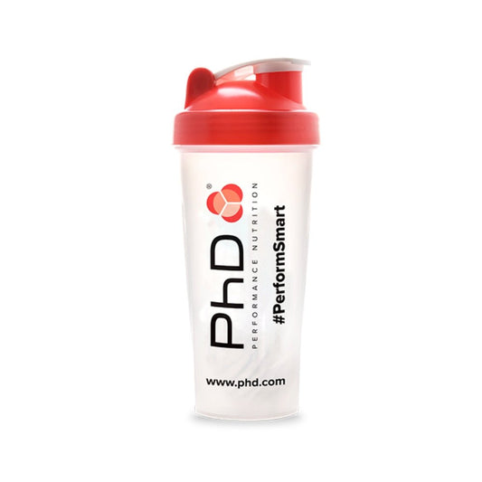 PHD Shaker Red, Clear with Ball 600ml 5060119290704- The Supplement Warehouse Pte Ltd