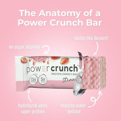 Power Crunch Wafer Protein Energy 36g Single Bar (Exp Jan to Aug 2025) 644225727139 - The Supplement Warehouse Pte Ltd