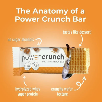 Power Crunch Wafer Protein Energy 36g Single Bar (Exp Jan to Aug 2025) 644225727702 - The Supplement Warehouse Pte Ltd