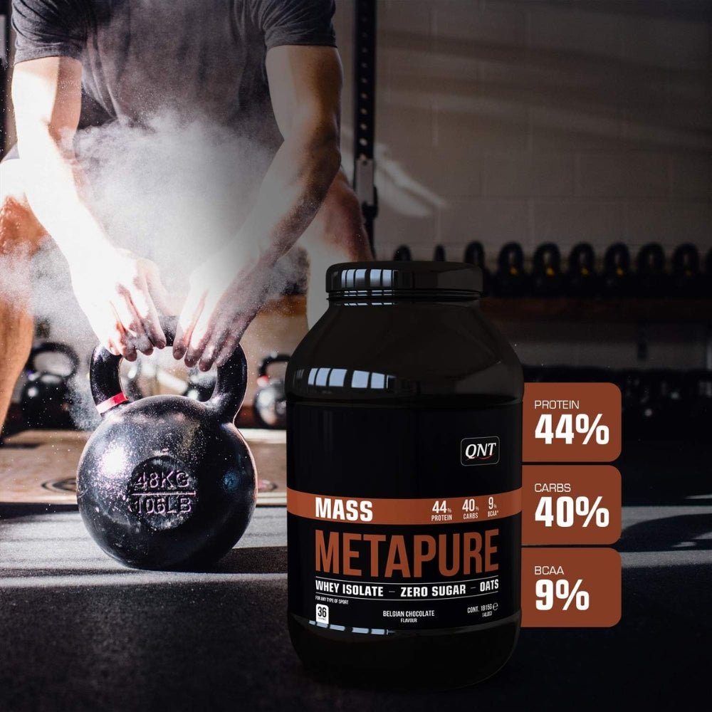 QNT Metapure Mass (Oats + Isolate) 4lbs Chocolate x08/25 5404017400078- The Supplement Warehouse Pte Ltd