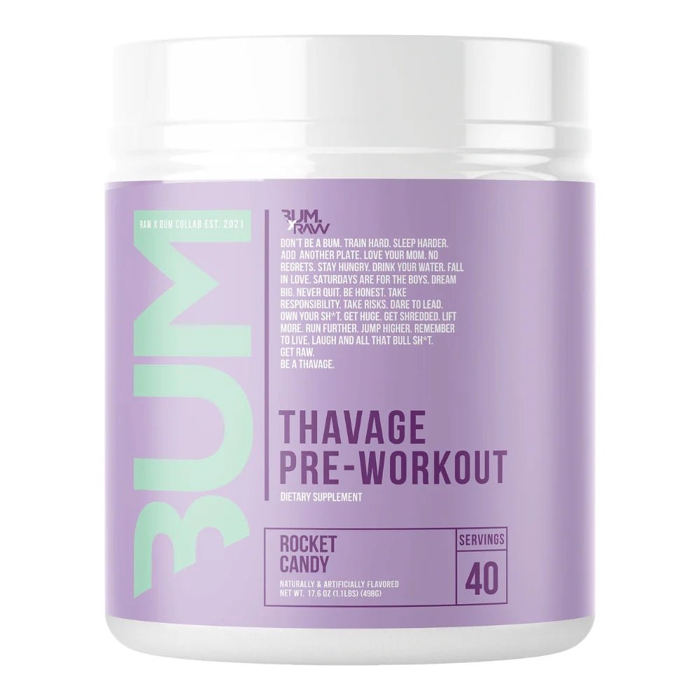 RAW CBUM Thavage Pre - Workout 40srv 520g 850063790024 - The Supplement Warehouse Pte Ltd