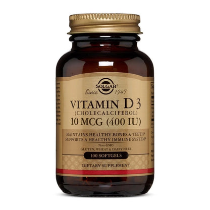 Solgar Vitamin D3 (Cholecalciferol) 033984033207 - The Supplement Warehouse Pte Ltd