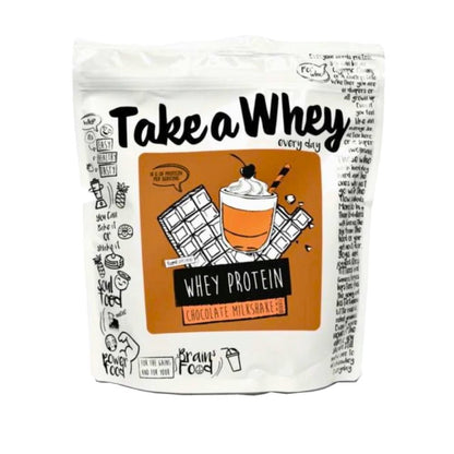 Take - a - Whey Whey Protein 900g 32 scoops (Made in UK. per scoop: 19g protein 4.1g carb 2g fat 113 cal) 053873866624 - The Supplement Warehouse Pte Ltd