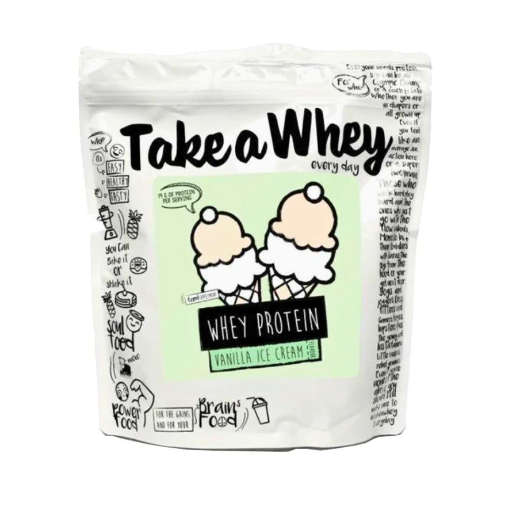 Take - a - Whey Whey Protein 900g 32 scoops (Made in UK. per scoop: 19g protein 4.1g carb 2g fat 113 cal) 538738665005 - The Supplement Warehouse Pte Ltd