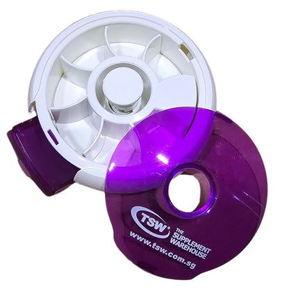 TSW Pill Box Circle Dispenser SP - 62 - The Supplement Warehouse Pte Ltd