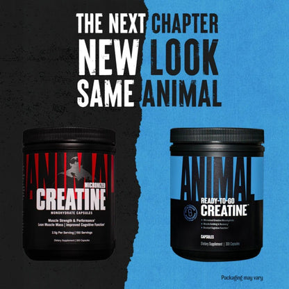 Universal Creatine Animal Micronized Creatine 300 caps x04/27 039442033451- The Supplement Warehouse Pte Ltd