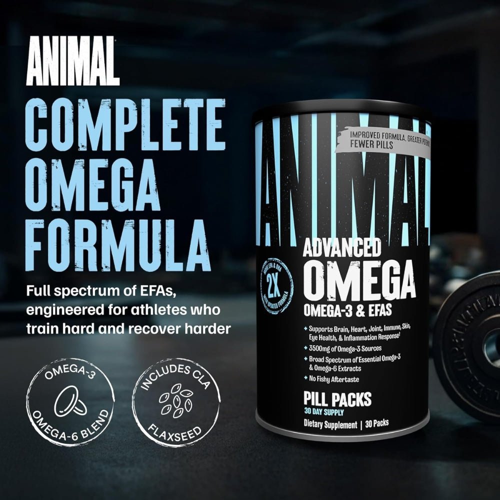 Universal Nutrition Animal Omega (HALAL) 30 packs (Free Animal Icon Tee XL only) 039442030580 - The Supplement Warehouse Pte Ltd