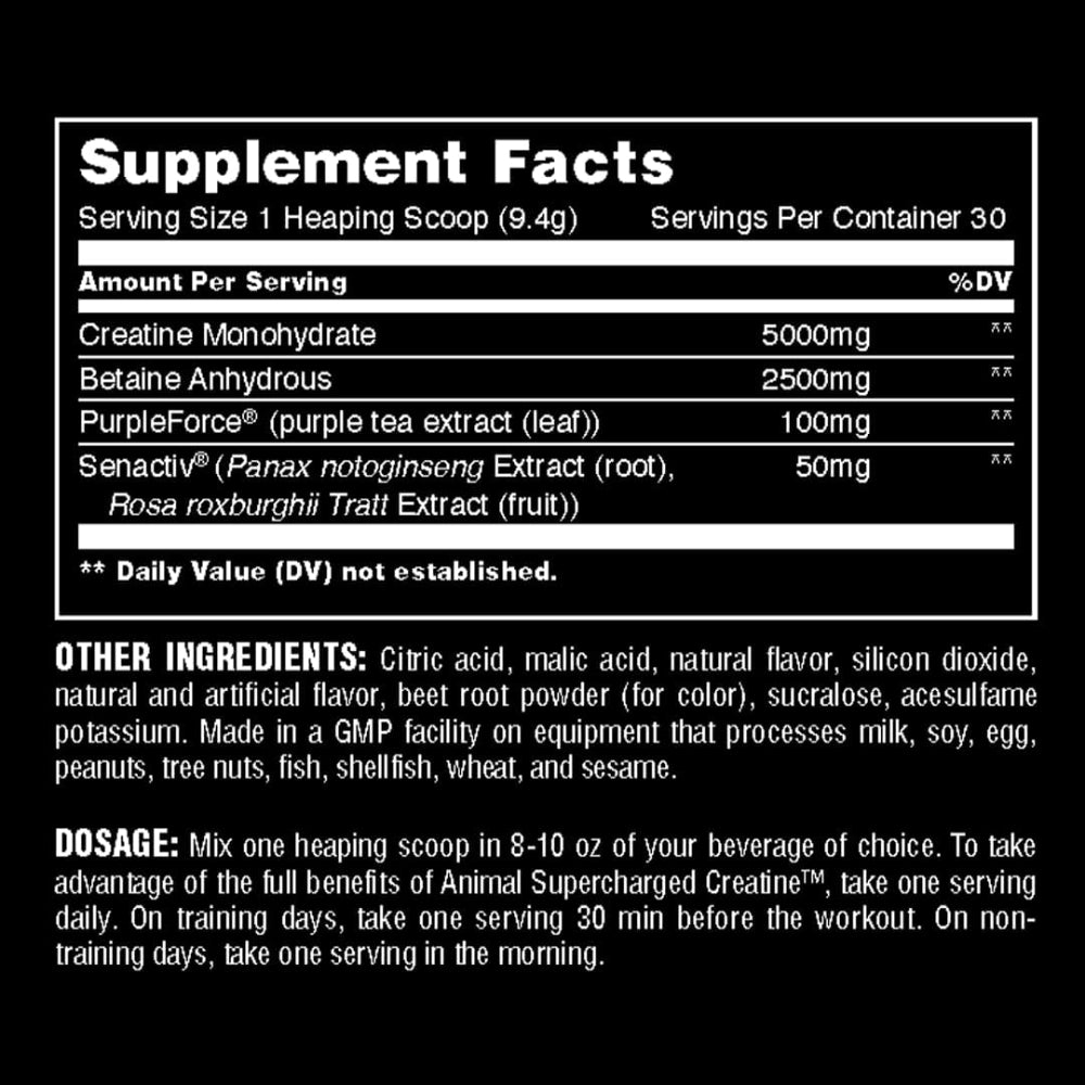 Universal Supercharged Creatine 30srv 039442039927- The Supplement Warehouse Pte Ltd