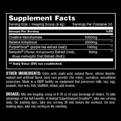 Universal Supercharged Creatine 30srv 039442039927- The Supplement Warehouse Pte Ltd