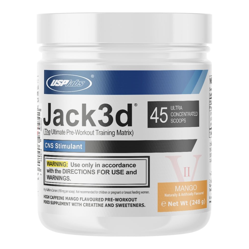USP Labs Jack3d Pre - Workout 45 srv EU Version 7442913960942 - The Supplement Warehouse Pte Ltd