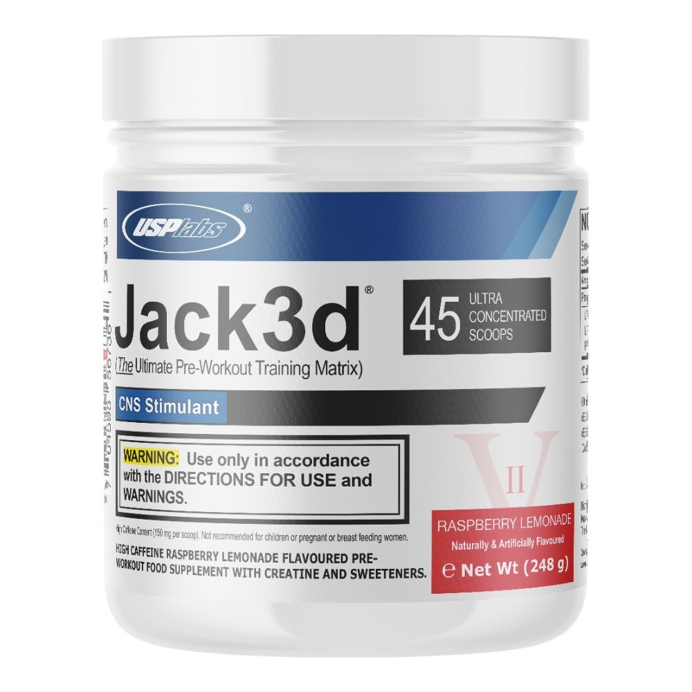 USP Labs Jack3d Pre - Workout 45 srv EU Version 7442913960980 - The Supplement Warehouse Pte Ltd