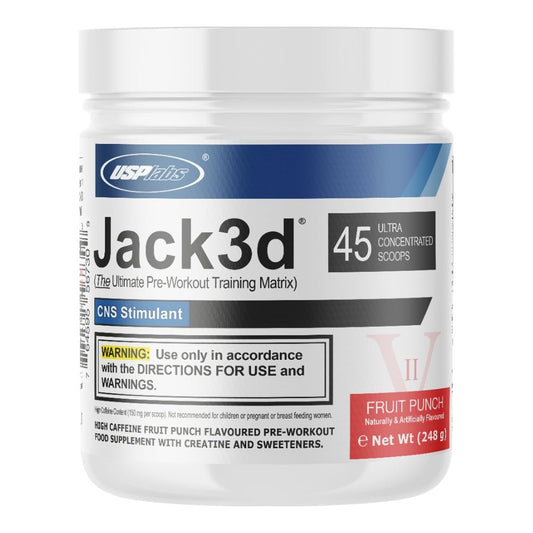 USP Labs Jack3d Pre - Workout 45 srv EU Version 764595567309 - The Supplement Warehouse Pte Ltd