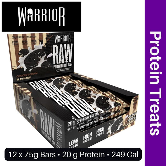Warrior Raw Protein Flapjack 12 x 75g Box Bundle - The Supplement Warehouse Pte Ltd