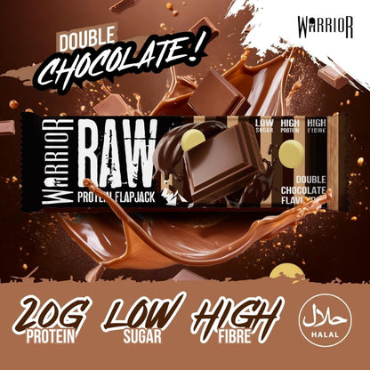 Warrior Raw Protein Flapjack 75g Single Bar (20g protein, 30g carb, 8g fiber, 4g sugar) HALAL 5060424707782 - The Supplement Warehouse Pte Ltd
