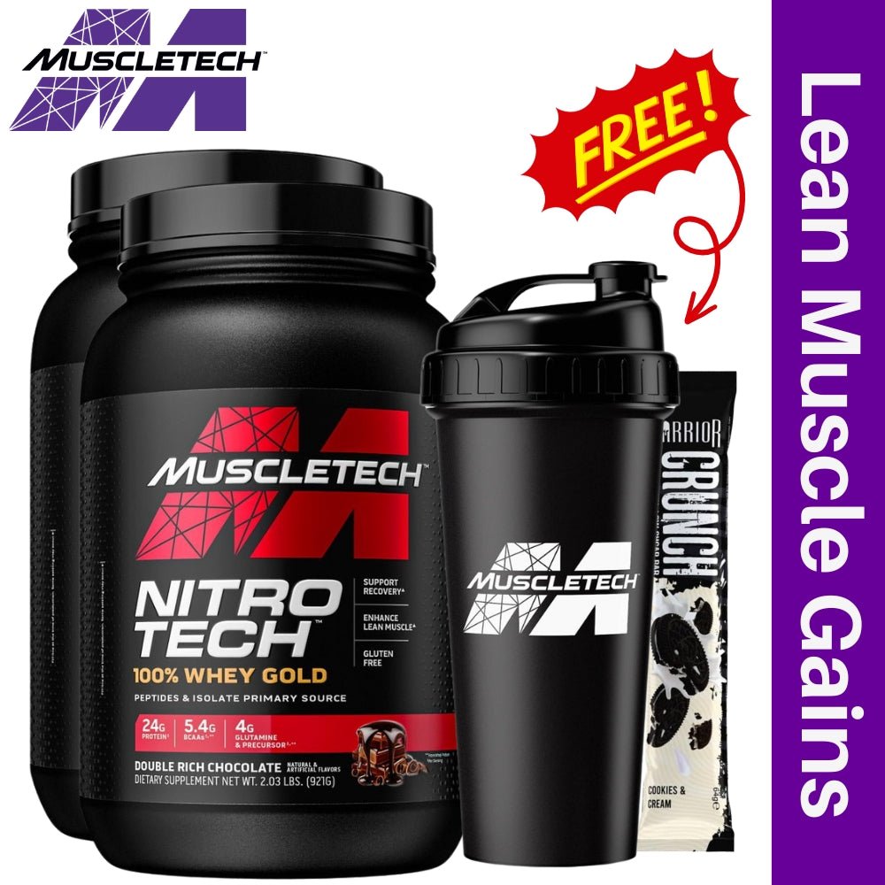 Whey Gold 2lb + 2lb + Free Gifts Bundle - The Supplement Warehouse Pte Ltd