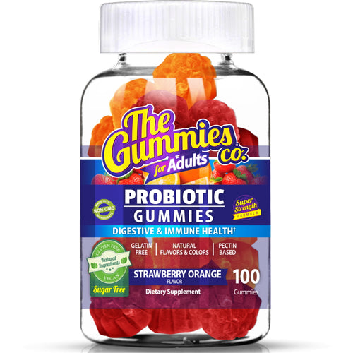 The Gummies Co Probiotic 100 Gummies Strawberry & Orange