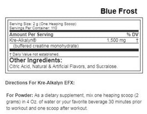 EFX Sports Kre-Alkalyn EFX Flavored 110 servings 220g