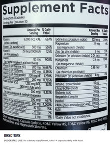 EFX Sports Vita Drive Multivitamins 120 capsules