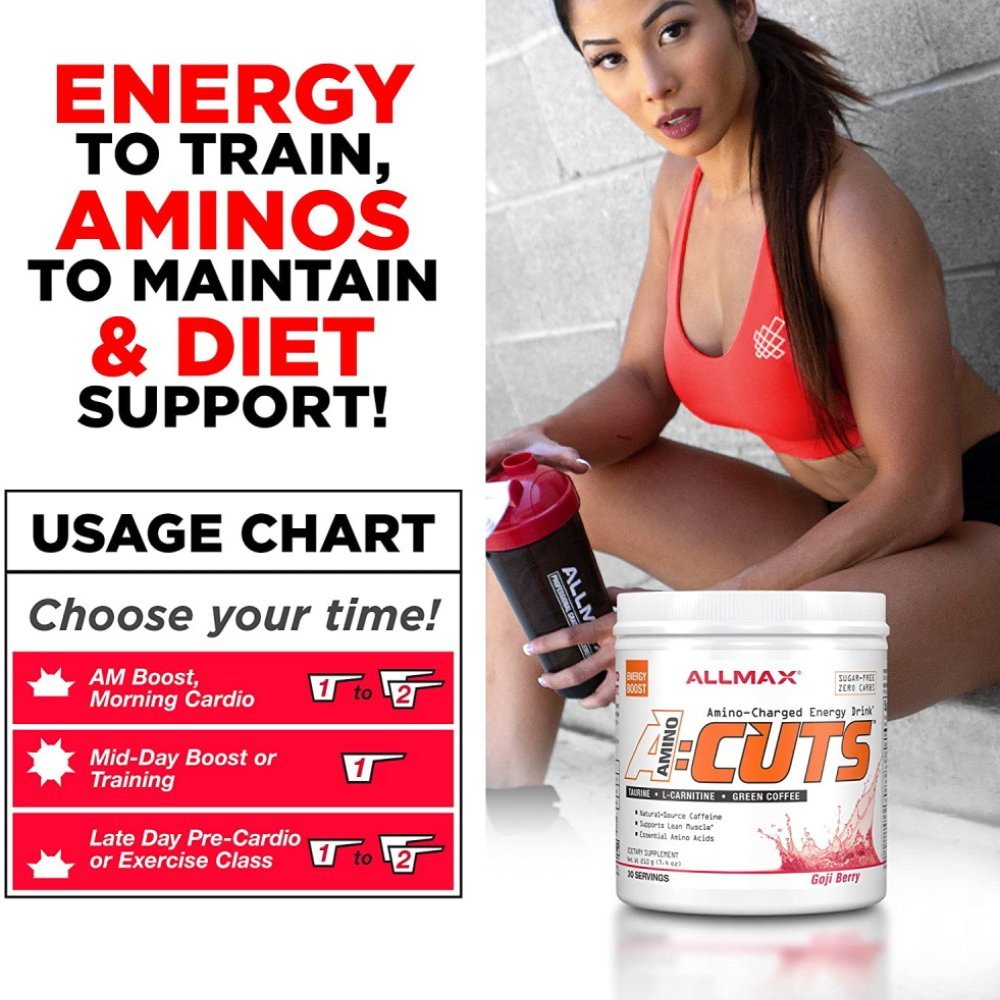 AllMax ACUTS Amino-Charged Energy Drink 30 servings 665553226590- The Supplement Warehouse Pte Ltd