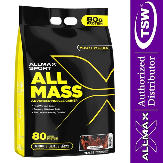 AllMax AllMass Muscle Weight Gainer 12 lbs 665553228983- The Supplement Warehouse Pte Ltd