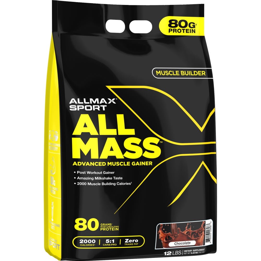 AllMax AllMass Muscle Weight Gainer 12 lbs 665553228983- The Supplement Warehouse Pte Ltd