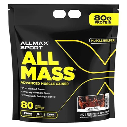 AllMax AllMass Muscle Weight Gainer 5 lbs 665553229263- The Supplement Warehouse Pte Ltd
