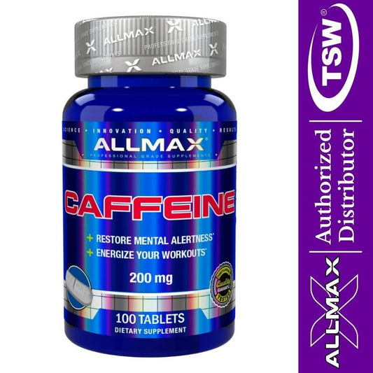 AllMax Caffeine 100 tablets 665553126227- The Supplement Warehouse Pte Ltd
