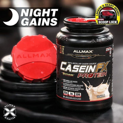 Allmax CaseinFX Slow-Release Protein 2 lbs 665553202150- The Supplement Warehouse Pte Ltd