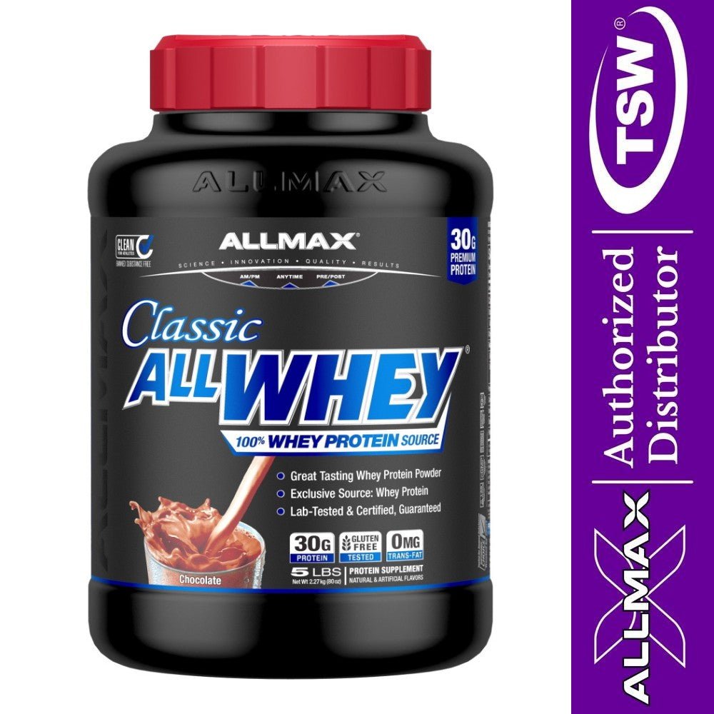 AllMax Classic AllWhey Protein 5 lbs 665553225166- The Supplement Warehouse Pte Ltd