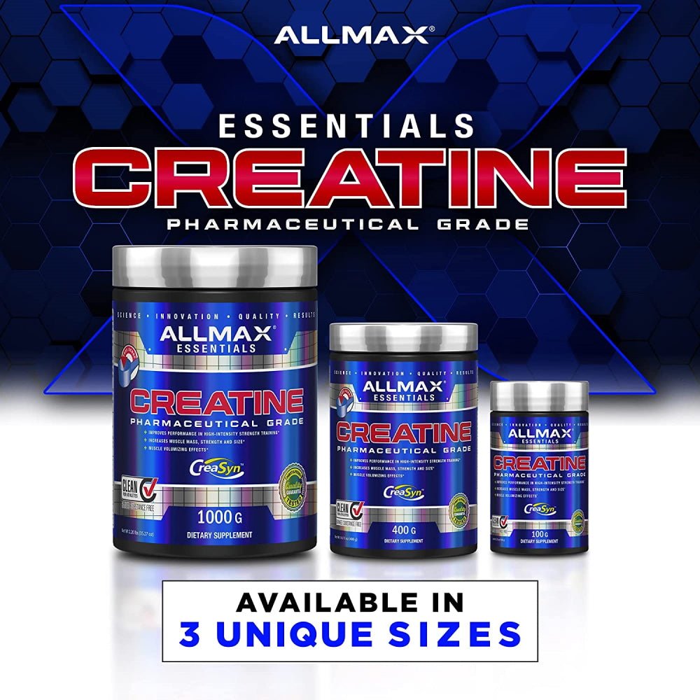 AllMax CreaSyn™ Micronized Creatine Monohydrate 400g 665553123967- The Supplement Warehouse Pte Ltd