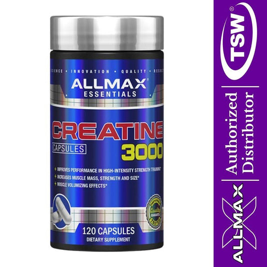 AllMax Creatine 120 capsules 665553229836- The Supplement Warehouse Pte Ltd