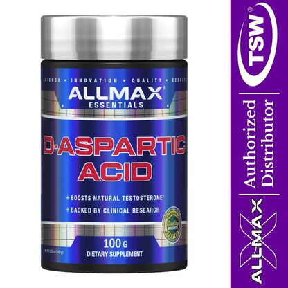 AllMax D-Aspartic Acid 100g 665553202112- The Supplement Warehouse Pte Ltd