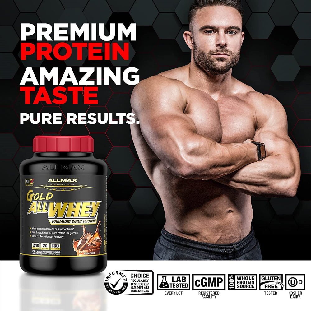 AllMax Gold All Whey Protein 5 lbs 665553121161- The Supplement Warehouse Pte Ltd