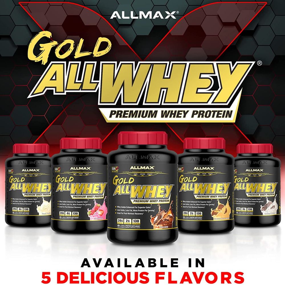 AllMax Gold All Whey Protein 5 lbs 665553121161- The Supplement Warehouse Pte Ltd