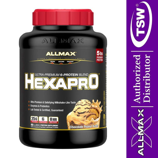 AllMax HexaPro Sustained Release Protein 5 lbs 665553228532- The Supplement Warehouse Pte Ltd